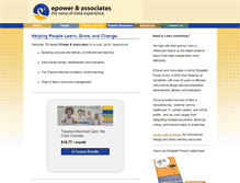 Tablet Screenshot of epowerandassociates.com